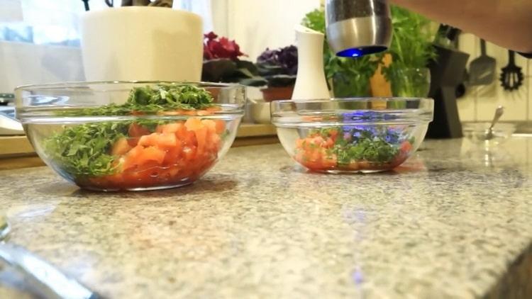 Pentru a găti pește în sare grecească amestecul