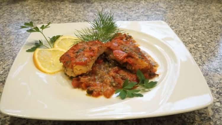 peștele este gata în greacă.