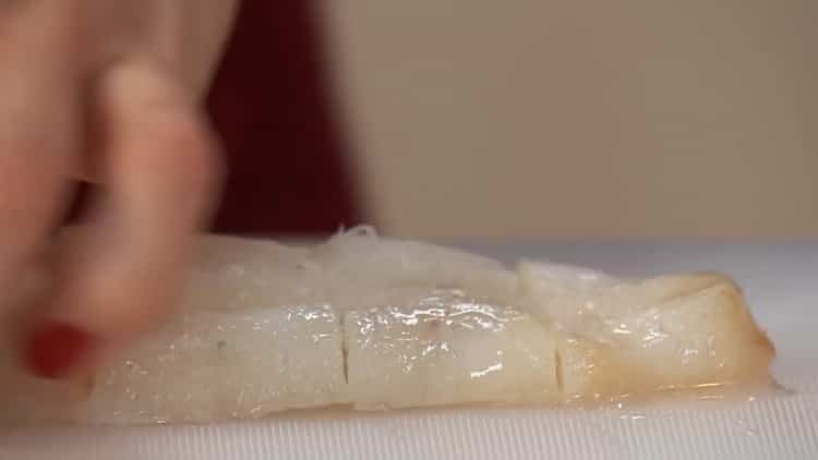 לבישול דגים עם אורז, הכינו את הדג