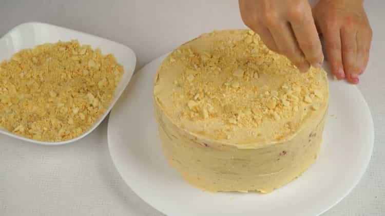 Masarap na puff cake handa na