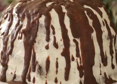 Tort de pancho cu ananas și nuci conform unei rețete pas cu pas cu fotografie