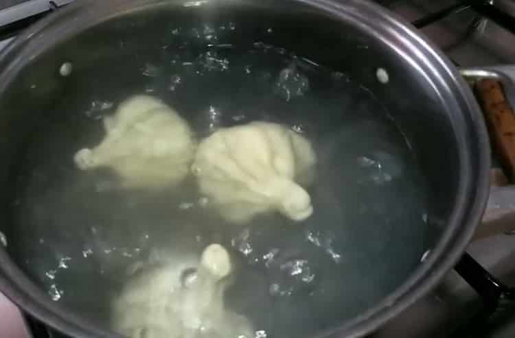 Receptiva Khinkali a Geòrgia pas a pas amb foto