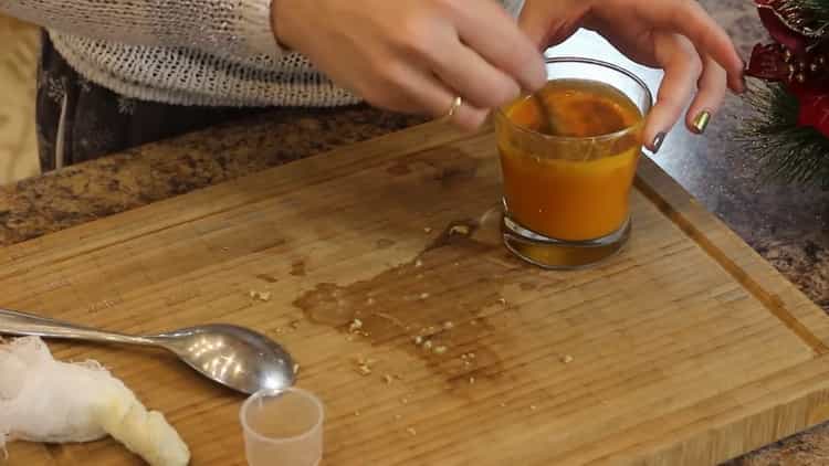 Prepare todos os ingredientes para fazer chá