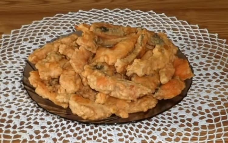 O salmão rosa em massa está pronto.