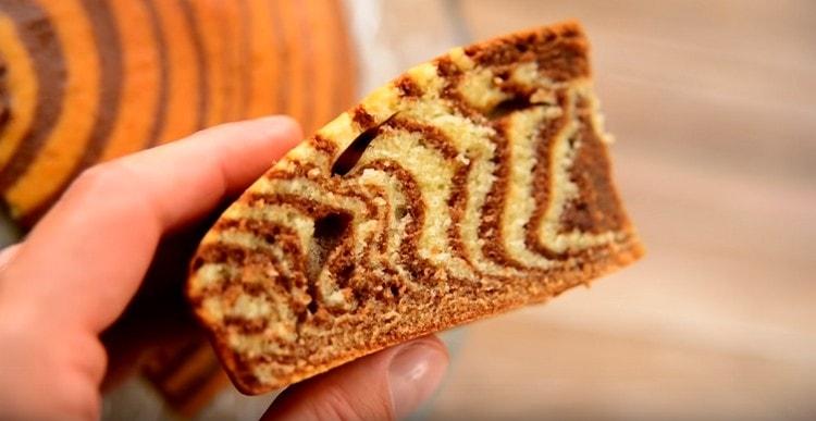 מאפין הזברה למתכון זה טעים להפליא.