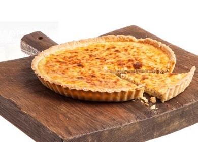 Cozinhar quiche caseiro Loren: uma receita com fotos e vídeos passo a passo.