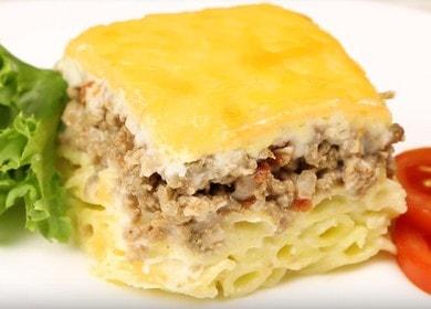 Pasta Lasagna - caserolă cu carne tocată, paste și brânză cu sos Bechamel 🍝