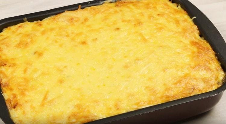 Lasagna de paste este gata.