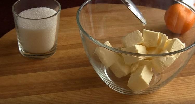 Mettez le beurre ramolli dans un bol.