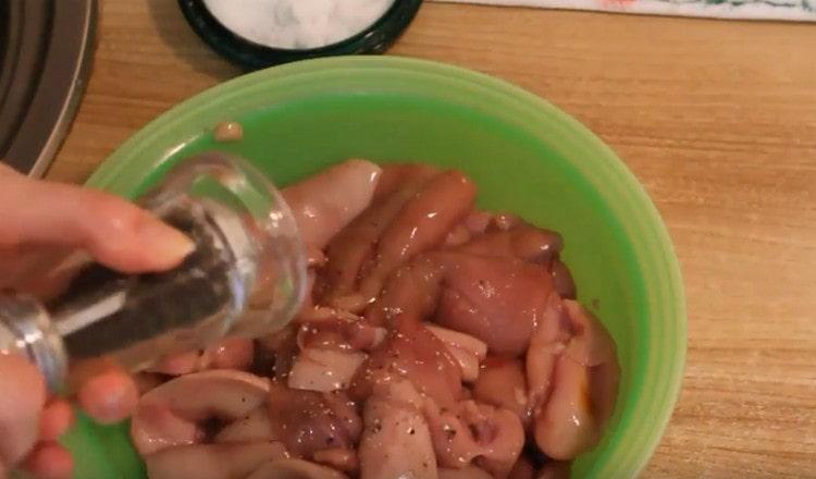 Pimenta leite salmão rosa.