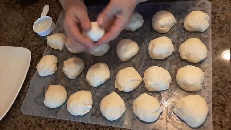 Forma una massa de pastís