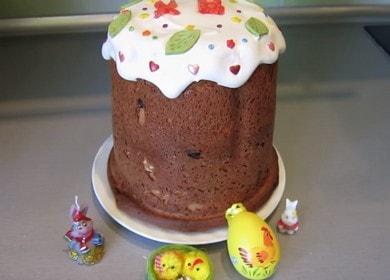 Coacem o prăjitură delicioasă cu brânză de căsuță sau un cupcake într-o mașină de pâine conform rețetei cu o fotografie.