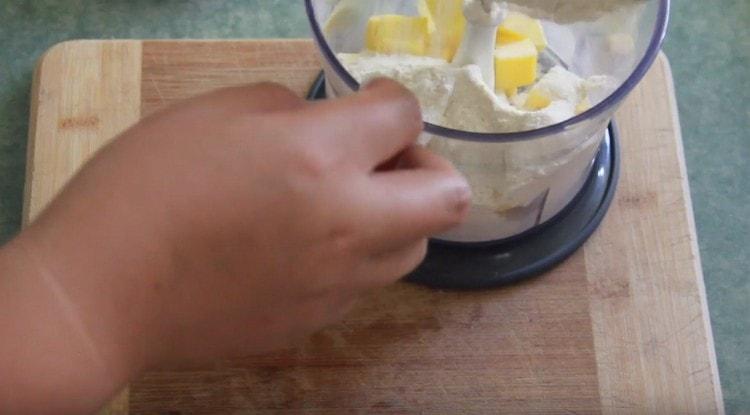 Add flour to the butter.