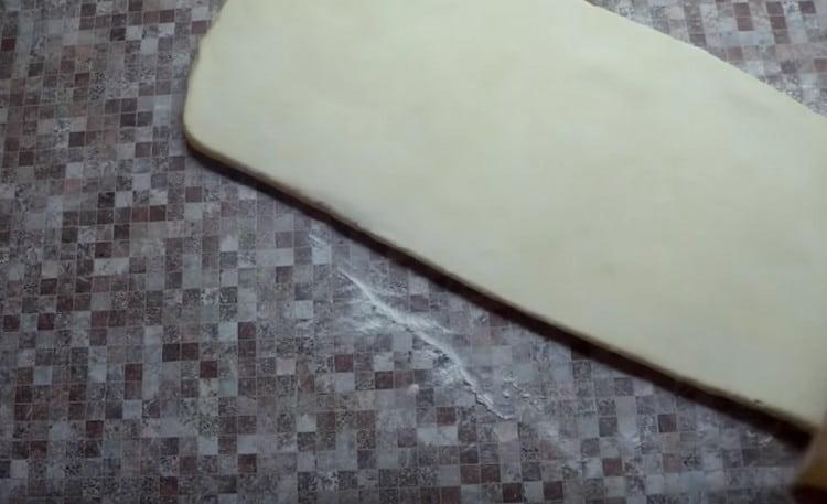 Then roll out the dough again.