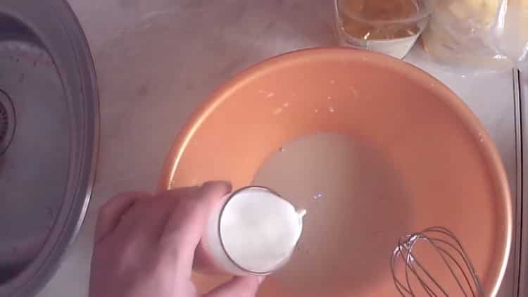 Förbered en bursaki deg genom att förbereda jäst