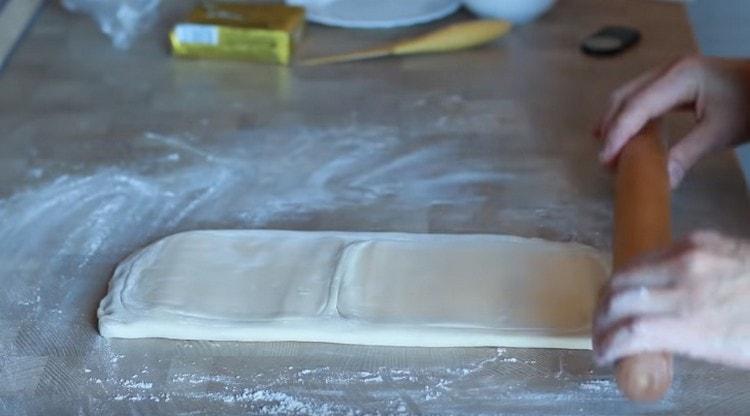 Rul det resulterende emne ud.