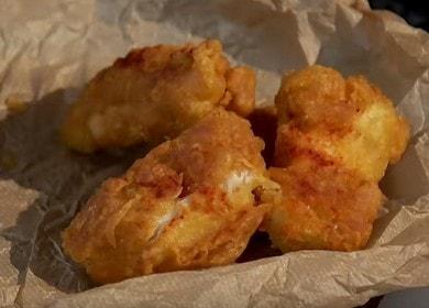 Cod de licitație în amestec: gătește conform unei rețete pas cu pas cu o fotografie.