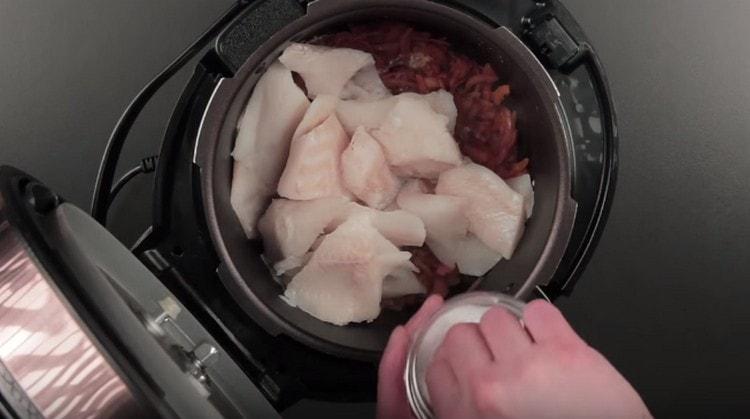 Sare, piper peștele.