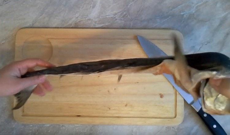 Die Haut ist bereit zum Füllen.