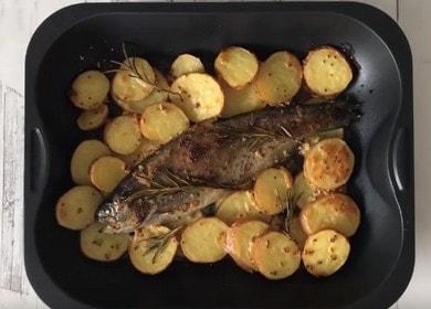 Trucha con papas al horno - apetitosa y muy sabrosa