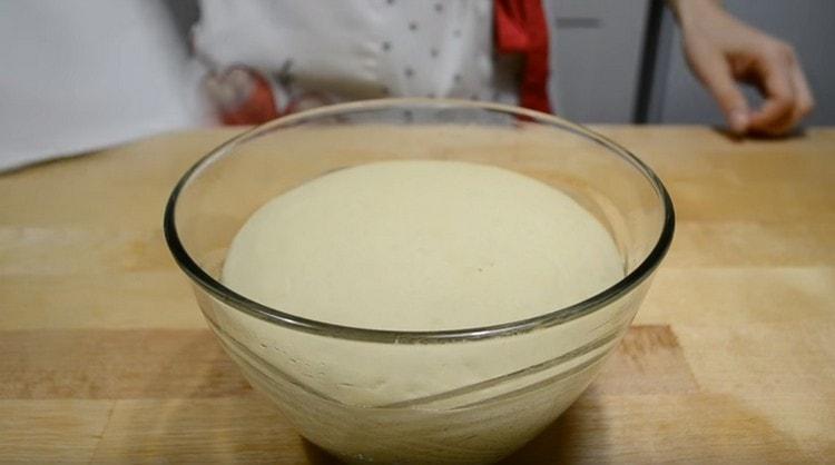 Det var så degen till khachapuri steg så bra.