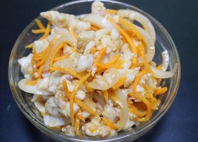 Préparer une salée de sandre selon une recette pas à pas avec photo.