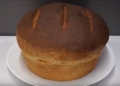 Delicioso pão caseiro de kefir - leve ao forno