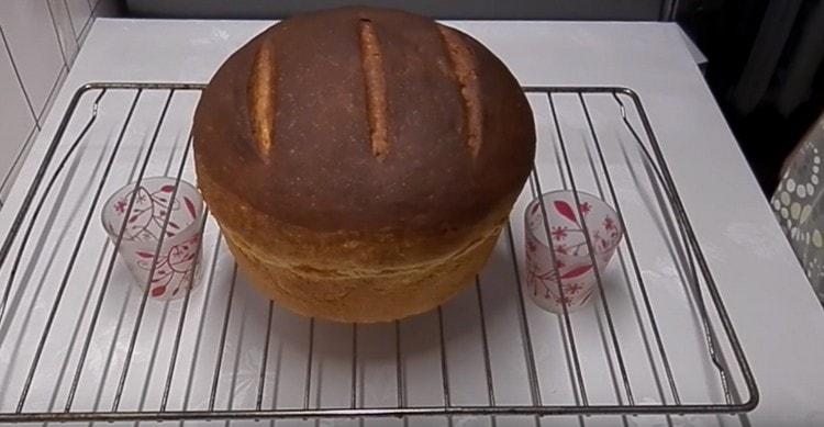 Nosso pão com kefir está pronto.