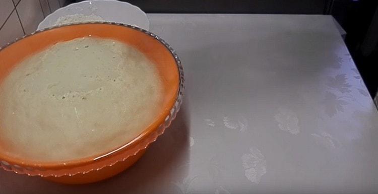 A massa subiu perfeitamente.