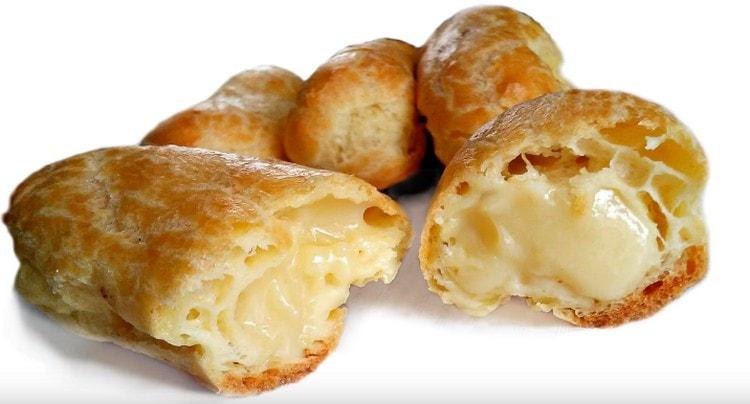 Com veieu, és força realista cuinar eclairs a casa amb natilles.