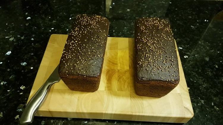 Pão Borodino está pronto