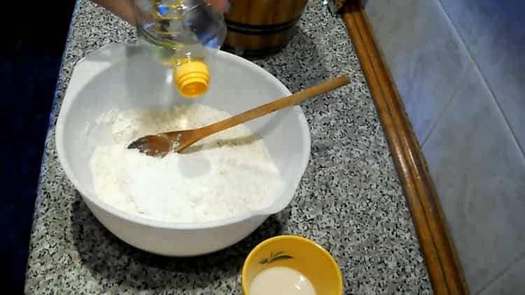 Prepara los ingredientes para hacer muffins en leche