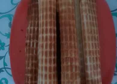 Gofre crocante pe margarină într-un fier de waffle: o rețetă pas cu pas cu o fotografie