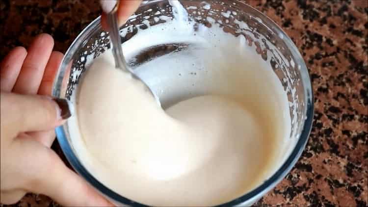 За направата на тарталет. добавете брашното