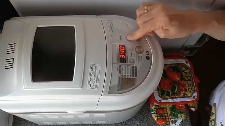 להכנת קאפקייק במכונת לחם, קבעו את המצב