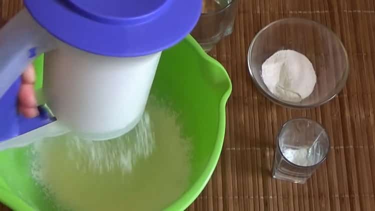 Cocinar un pastelito de kéfir