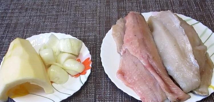 Pentru a face tăieturi burbot, pregătiți ingredientele