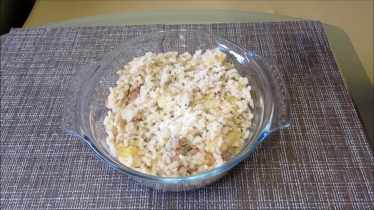 Pentru a face tăieturi burbot, pregătiți carnea tocată