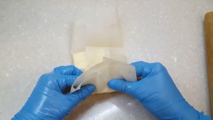 Chcete-li vařit listové těsto croissanty, zmrazte maso