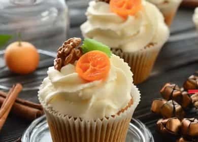 Deliciosos cupcakes de zanahoria con queso crema