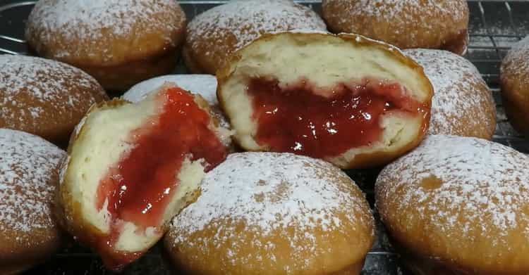 donas rellenas listas