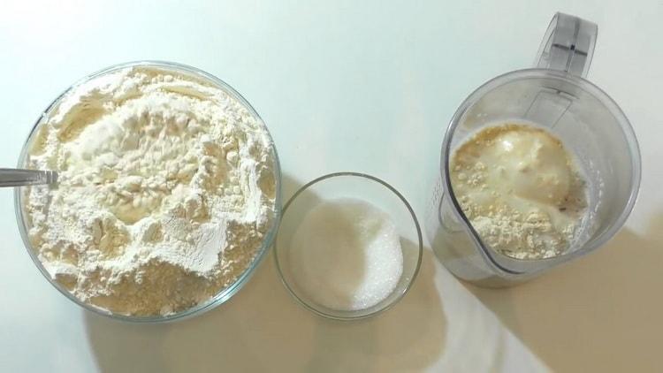 הכינו את החומרים ללחמניות פשוטות.