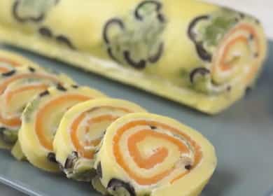 Bunte Brötchen mit rotem Fisch - ein idealer Snack auf dem festlichen Tisch