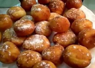 Cottage cheese donuts fried in oil: a step by step recipe with photos