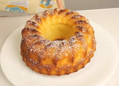 Prăjitură la cuptor conform unei rețete pas cu pas cu fotografie