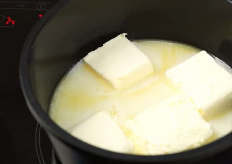 Conform rețetei, pentru a pregăti tuburile din fierul de waffle, pregătiți ingredientele