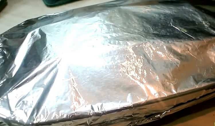 לבישול זנדר ממולא, מחממים תנור מראש