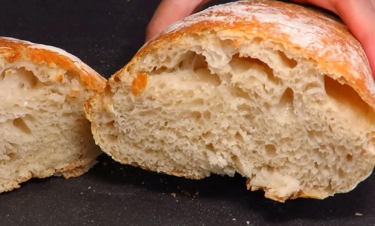 Lækker italiensk Ciabatta-brød klar