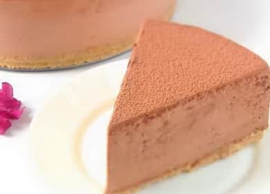 Tarta de queso con chocolate y café sin hornear: un postre muy simple