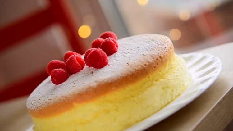 Japon pamuklu cheesecake hazır